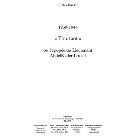 Pourtant 1939-1944 ou l'épopéedu lieute