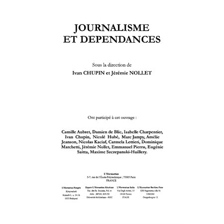 Journalisme et dépendance