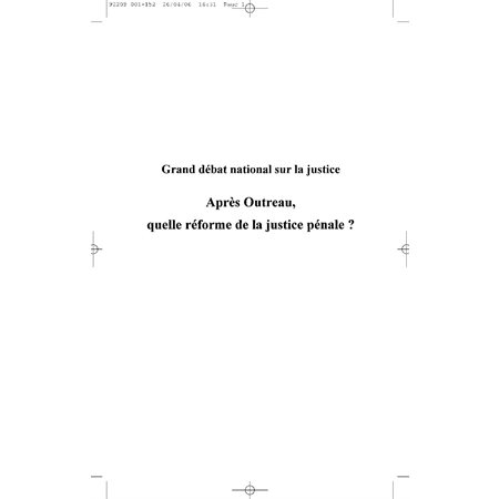 Grand débat national sur la justice