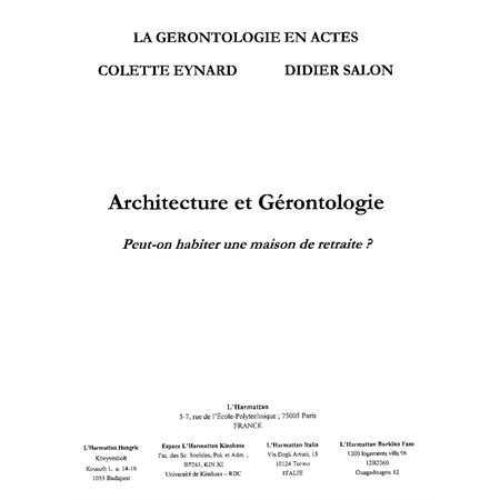 Architecture et gérontologie