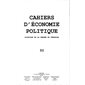 Cahiers d'économie politiqueno.50