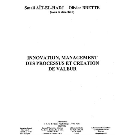 Innovation management des processus et c