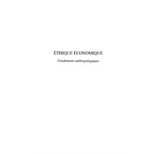 Ethique économique. fondementsanthropol