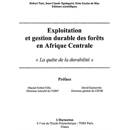 Exploitation et gestion durable des forê