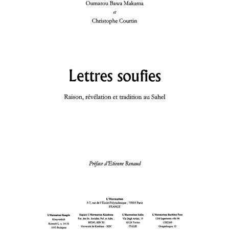 Lettres soufies raison et tradition au s