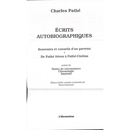 Ecrits autobiographiques