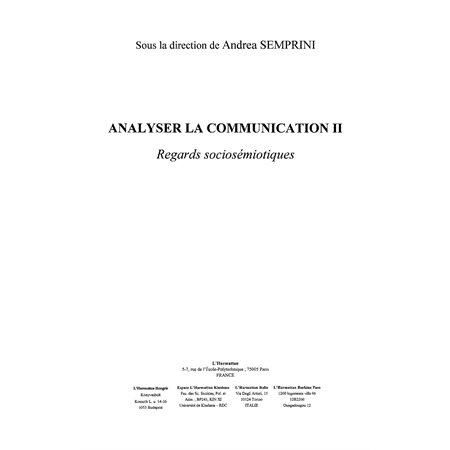 Analyser la communication  2