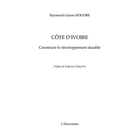 Côte d'ivoire  construire le développeme