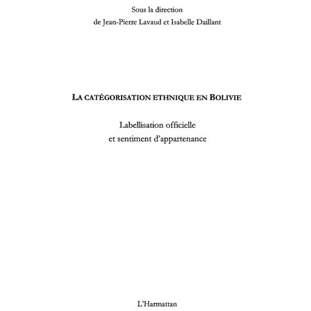 Catégorisation ethnique en bolivie la