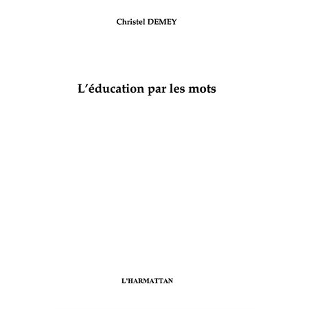 Education par les mots L'