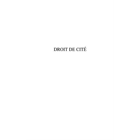 Droit de cité-Un roman de banlieue