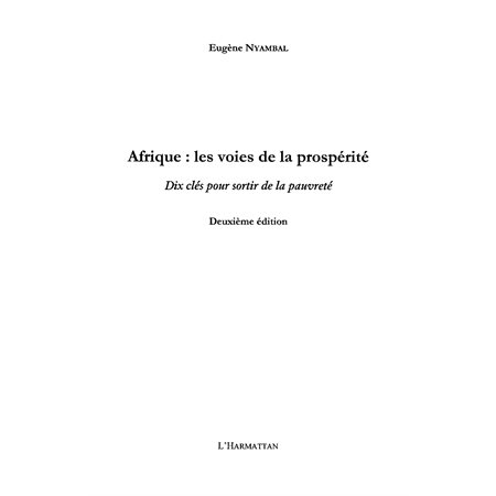 Afrique:les voies de la prospérité