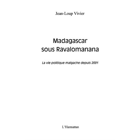 Madagascar sous ravalomanana