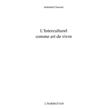 Interculturel comme art de vivre L'