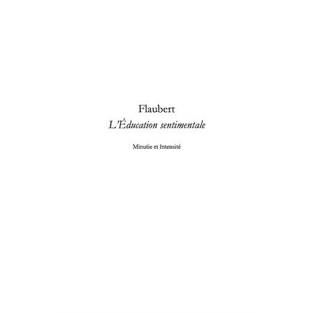 Flaubert l'education sentimentale - minu