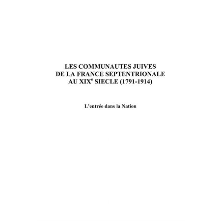 Les communautés juives de la france sept