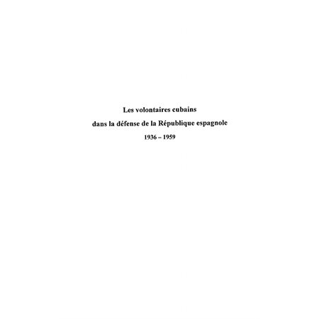 Les volontaires cubains dans la défense de la république esp