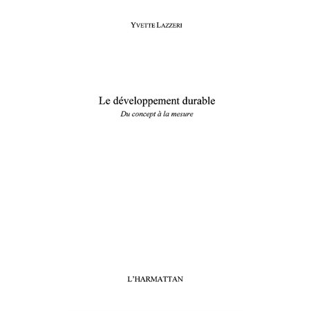 Le développement durable