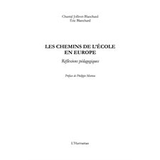 Les chemins de l'école en europe - rÃcflexions pÃcdagogique