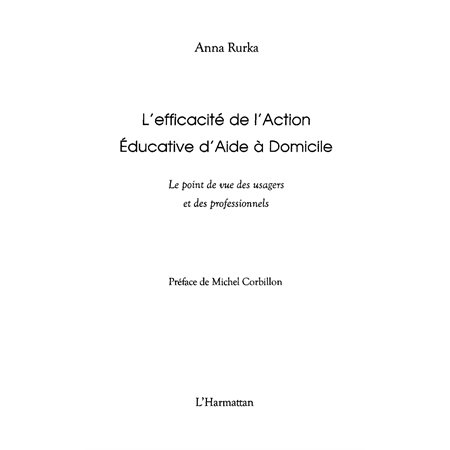 L'efficacité de l'action éducative d'aide À domicile - le po