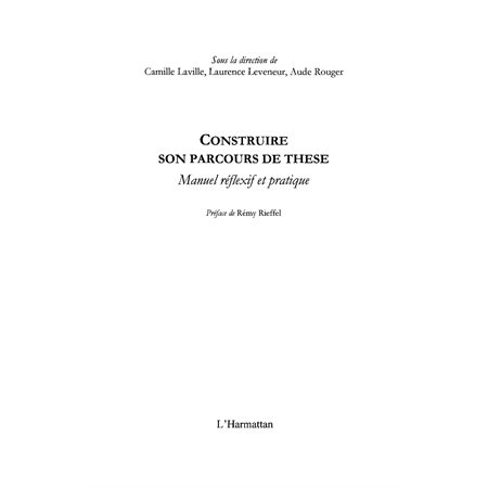 Construire son parcours de thèse