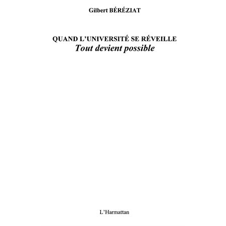 Quand l'université se réveille