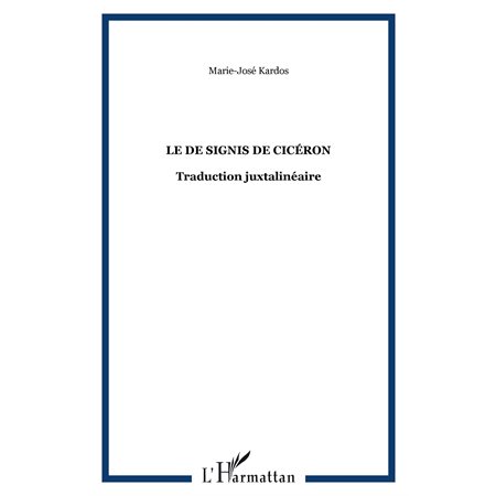 Le de signis de cicéron - traduction juxtalinéaire