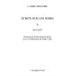 Ecrits sur les noirs - tome 2 : 1815-1827