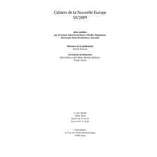 Problématique du roman européen 1960- 20