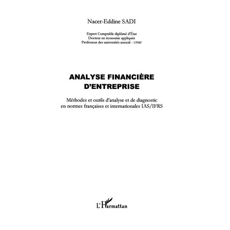 Analyse financière d'entreprise - méthodes et outils d'analyse