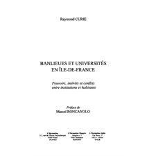 Banlieues et universités en  ile-de-fran