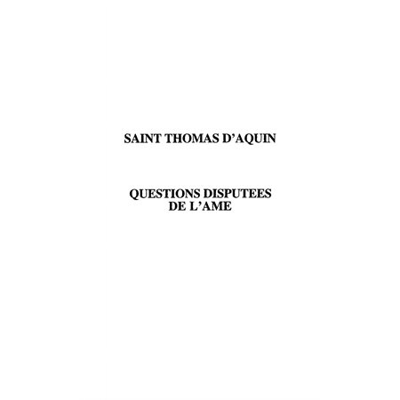 Saint thomas d'aquin