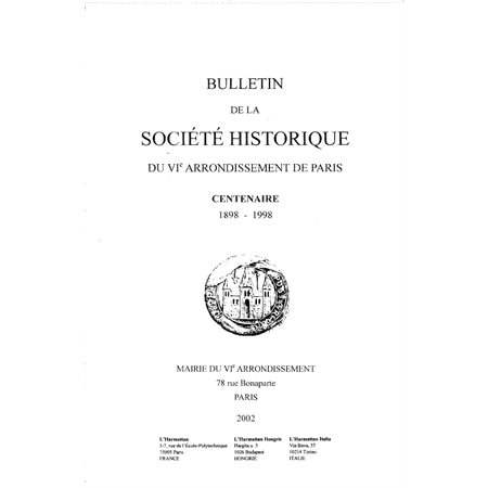 Bulletin de la société historique . du 6