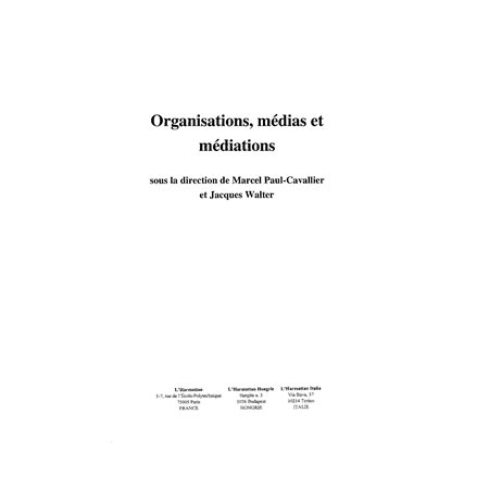 Organisations médias et médiations