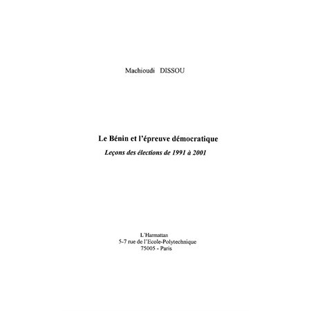 Bénin et l'épreuve démocratique