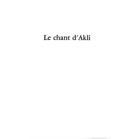 Chant d'Akli