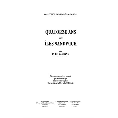 Quatorze ans aux îles sandwich