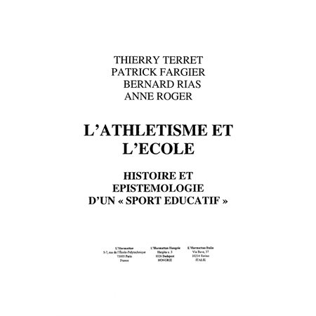 L'ATHLÉTISME ET L'ÉCOLE