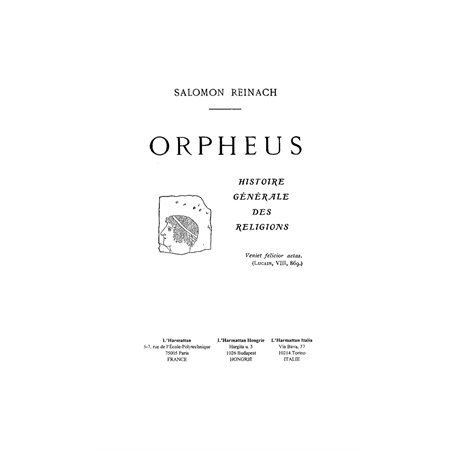 Orpheus histoire générale desreligions