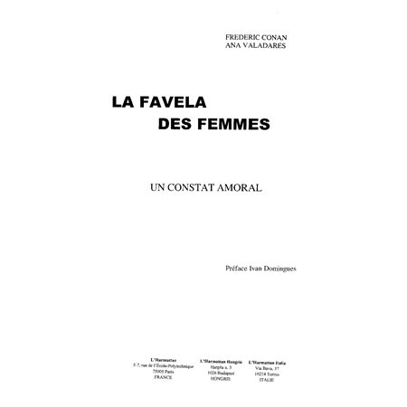 Favela des femmes: un constatamoral