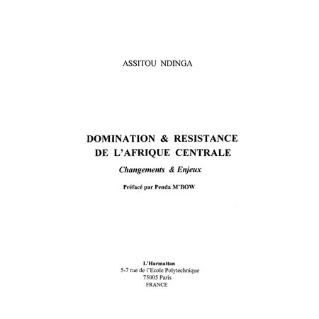 Domination et résistance de l'afrique c