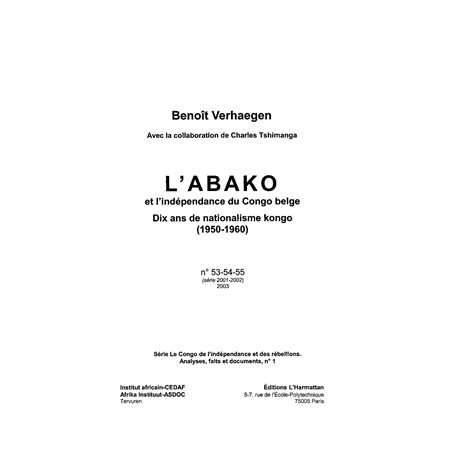 Abako indépendance du congo belge l'