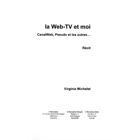 LA WEB TV ET MOI