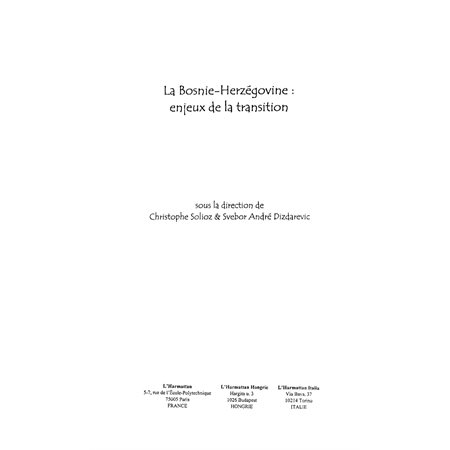 La Bosnie-Herzégovine