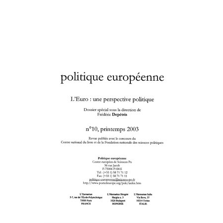 Politique européenne no. 10