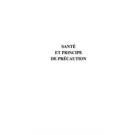 Santé et principe de précaution