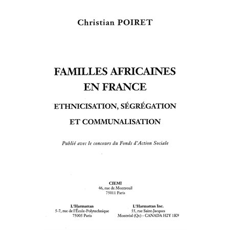 Familles africaines en France