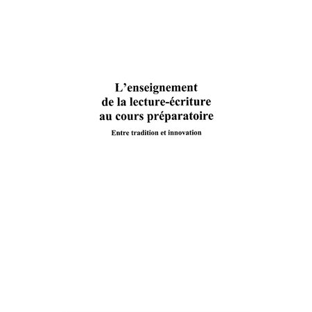 Enseignement de la lecture-écriture au c