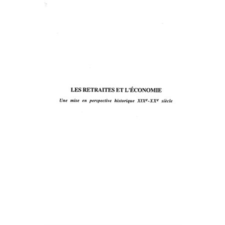 Les retraités et l'économie