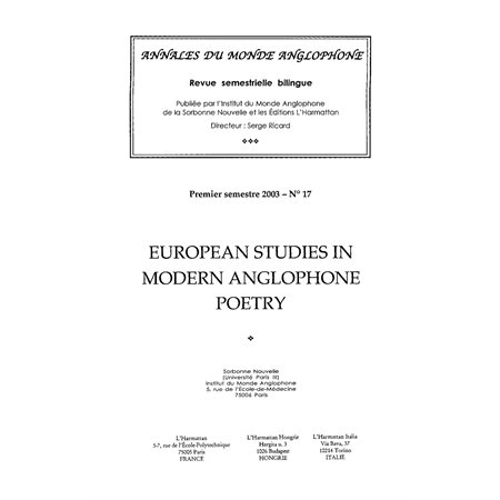 European studies in modern anglophone po